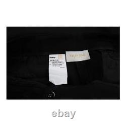 Valentino Trousers 36W 37L Black Wool Blend