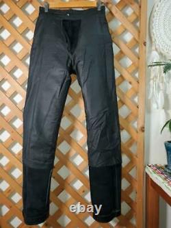 Vanson Leather Pants Men's 30 Black Straight Slim Biker TALON Zip From Japan