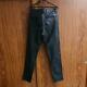 Vanson Leather Pants Men's Size 32 Black Tight Type Biker Genuine Waist 74cm