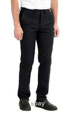 Versace Collection Men's Black Stretch Casual Pants