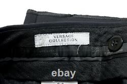 Versace Collection Men's Black Stretch Casual Pants