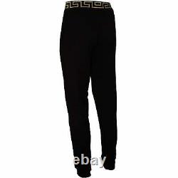 Versace Iconic Men's Luxe Gym Trousers, Black/gold