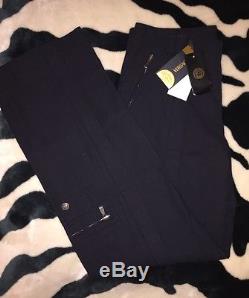 Versace Men's Black Trousers Size 50