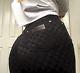 Versace V2 Black Monogram Trousers, Tailored Waist 28, Size 4,6-8