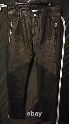Versace x H&M Limited Edition Leather Studs Pants EU 52 US 36 BNWT DEAD STOCK