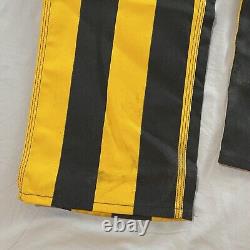 Vintage 80s Big Smith Overalls Black And Yellow Striped Rodeo Workwear Pants