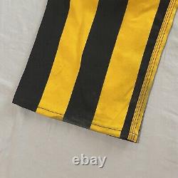 Vintage 80s Big Smith Overalls Black And Yellow Striped Rodeo Workwear Pants