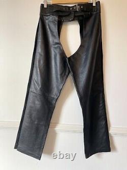 Vintage Genuine Leather Chaps Made in England Waist 27 to 33 Inches