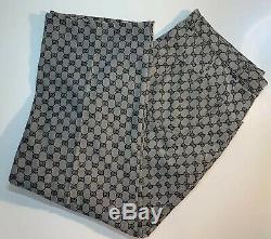 Vintage Gucci Mens GG Monogram Logo Jean Pants Black & Grey Size 42