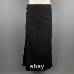 Vintage JEAN PAUL GAULTIER Size 32 Black Wool Back Apron Dress Pants