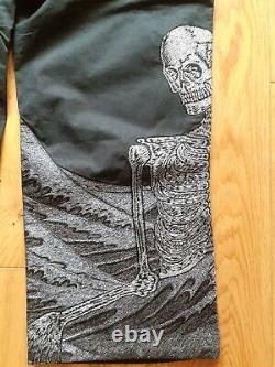 Vintage Maharishi Snopant Black Skeleton Hand Embroidered Medium