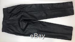 Vintage Mr S Leather Men Size L Motorcyle Riding Pants Black White Stripes 30x32