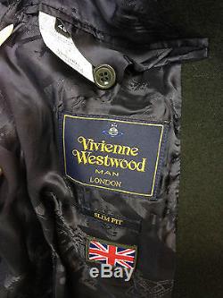 Vivienne Westwood Mens London black suit jacket and trousers. Size 48