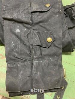 Vtg Belstaff Trailmaster Suit Waxed Motorcycle Trousers Bobber 70s