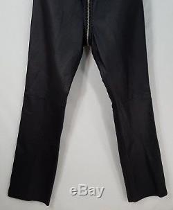 Vtg International Male Leather Pants Men's Size 32 Wicked Black U Crotch Zipper