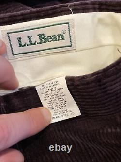 Vtg Lot Of 6 LL Bean Pants Mens Size 45 & 36x34x33 Corduroy Relaxed Straight USA