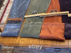 Vtg Lot Of 6 LL Bean Pants Mens Size 45 & 36x34x33 Corduroy Relaxed Straight USA