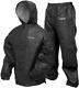 Waterproof Rain Suit Jacket Trouser Pants Adjustable Hood Protector Motorcycle