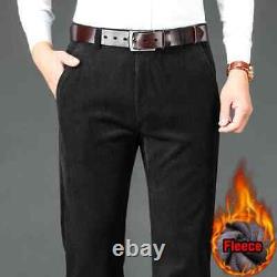 Winter Men's Corduroy Pants Fashion Classic Thickened Warm Elastic Pants