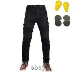 Winter Velvet Motorcycle Casual Motocross Jeans with Protective Gear 2022