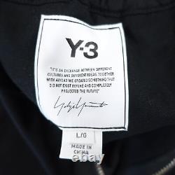 Y-3 Adidas Yohji Yamamoto Fn3399 Black Large 34-36 Cargo Elastic Waist Pants