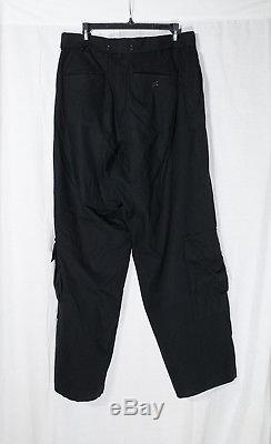 Y's For Men Yohji Yamamoto Wide Black Cotton Pants