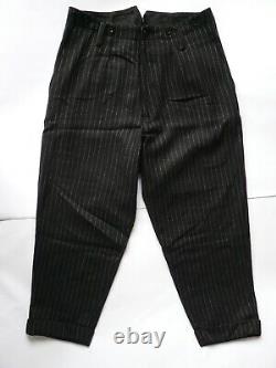 YOHJI YAMAMOTO pour homme wool pants trousers size 3 / 50 / L black