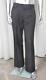 Yves Saint Laurent Mens Black Patterned Wool Flat-front Dress Pant Trouser 44/30