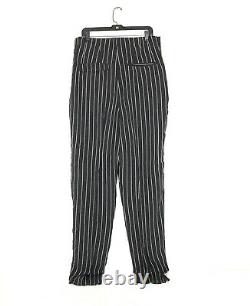 Yohji Yamamoto Pour Homme Black Pinstripe Dress Pants SS2004 Medium Vintage NEW