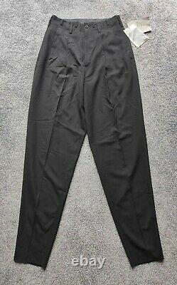 Yohji Yamamoto Pour Homme Laine Wool Black Trousers Small HT-P03-117-2 Japan