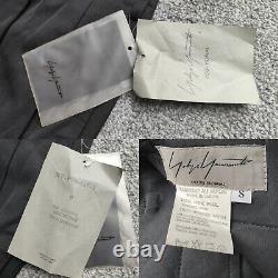 Yohji Yamamoto Pour Homme Laine Wool Black Trousers Small HT-P03-117-2 Japan