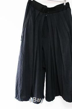 Yohji Yamamoto Pour Homme SS12 Metal Clinch Hakama Pants Runway Black Size