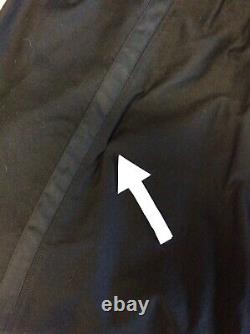 Yohji Yamamoto Tape Detail Twill Drop Crotch Mens Black Trousers 3uk M Rrp£690mb