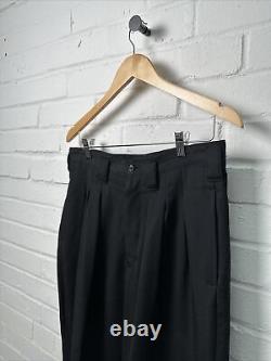 Yohji Yamamoto Wool Trousers Small Wide Dropped Crotch Harem Size 2