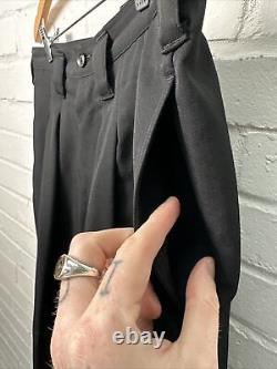 Yohji Yamamoto Wool Trousers Small Wide Dropped Crotch Harem Size 2