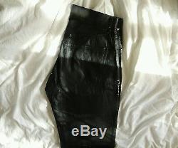 Yohji Yamamoto Y's for Men, Black Coated Cotton Trousers Size 2 MA+ Paul Harnden