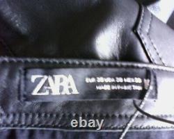 ZARA MAN Lads Mens Real Leather Trousers Jeans Sheep Leather Skinny Fit BNWT