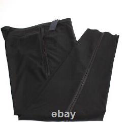 Zanella NWT Formal Tux Dress Pants Size 40 US Pierce In Solid Black 100% Wool