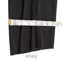 Zanella NWT Formal Tux Dress Pants Size 40 US Pierce In Solid Black 100% Wool